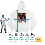 Fashion, accesorii si bijuterii - Copii - Imbracaminte copii - Pulovere si hanorace copii - Hanorac Copii Fete Led Zeppelin Legend Merch, alb, marime L Copii - Infinity.ro