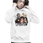 Fashion, accesorii si bijuterii - Copii - Imbracaminte copii - Pulovere si hanorace copii - Hanorac Copii Baieti I-dle Kpop Cartoon Idle Merch, alb, marime XL Copii - Infinity.ro