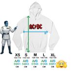 Fashion, accesorii si bijuterii - Copii - Imbracaminte copii - Pulovere si hanorace copii - Hanorac Copii Baieti ACDC Rock Party AC DC Merch, alb, marime M Copii - Infinity.ro