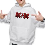 Fashion, accesorii si bijuterii - Copii - Imbracaminte copii - Pulovere si hanorace copii - Hanorac Copii Baieti ACDC Rock Party AC DC Merch, alb, marime M Copii - Infinity.ro