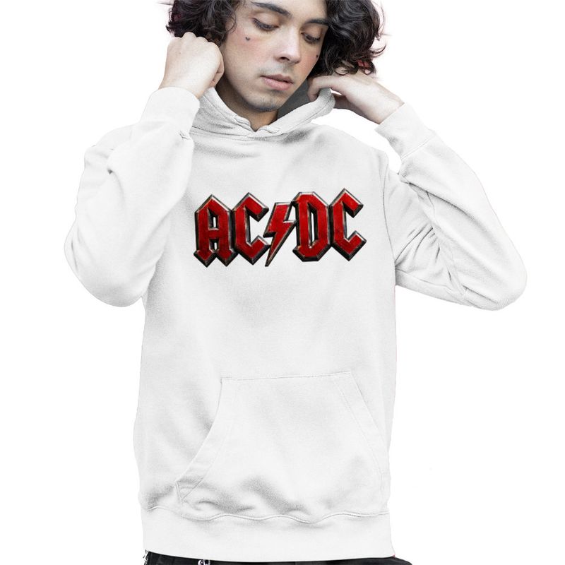 Fashion, accesorii si bijuterii - Copii - Imbracaminte copii - Pulovere si hanorace copii - Hanorac Copii Baieti ACDC Rock Party AC DC Merch, alb, marime M Copii - Infinity.ro
