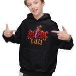 Fashion, accesorii si bijuterii - Copii - Imbracaminte copii - Pulovere si hanorace copii - Hanorac Copii Baieti AC/DC Luci Merch ACDC, negru, marime L Copii - Infinity.ro