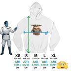 Fashion, accesorii si bijuterii - Copii - Imbracaminte copii - Pulovere si hanorace copii - Hanorac Copii Baieti Baby Yoda Grogu Mandalorian Star Wars, alb, marime XL Copii - Infinity.ro