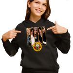 Fashion, accesorii si bijuterii - Copii - Imbracaminte copii - Pulovere si hanorace copii - Hanorac Copii Fete Guns N Roses Merch, negru, marime XS Copii - Infinity.ro