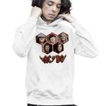 Fashion, accesorii si bijuterii - Copii - Imbracaminte copii - Pulovere si hanorace copii - Hanorac Copii Baieti ACDC Rock Vibe ACDC Merch, alb, marime M Copii - Infinity.ro