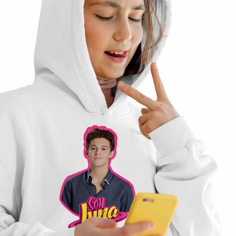 Fashion, accesorii si bijuterii - Copii - Imbracaminte copii - Pulovere si hanorace copii - Hanorac Copii Fete Soy Luna Matteo Balsano, alb, marime L Copii - Infinity.ro