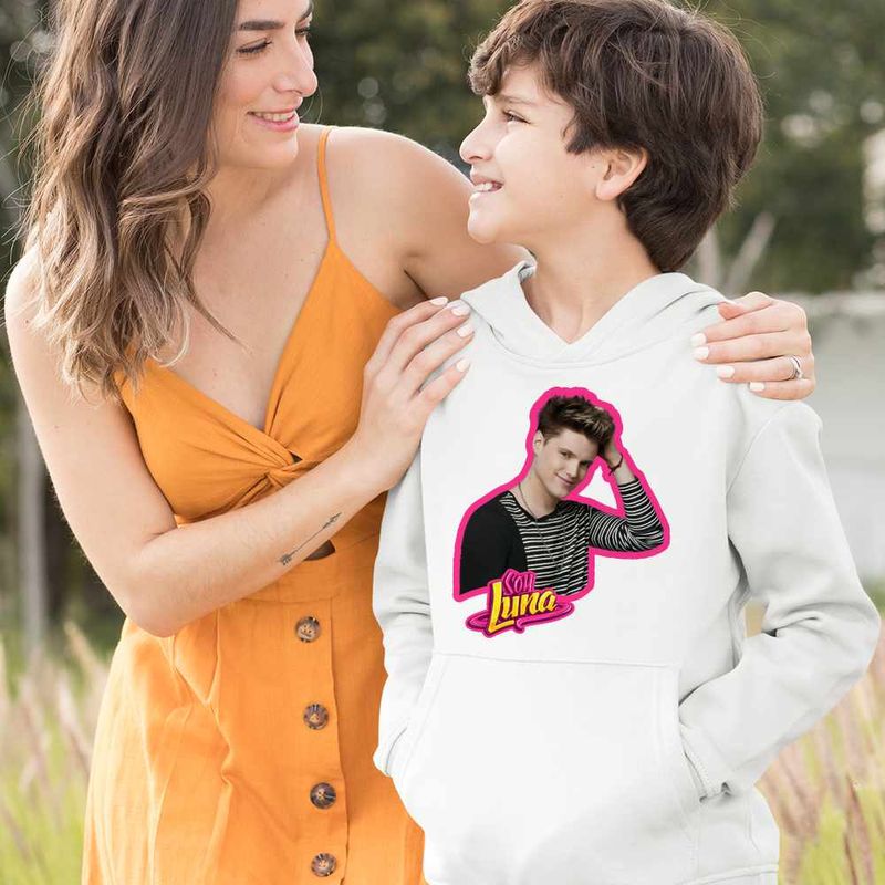 Fashion, accesorii si bijuterii - Copii - Imbracaminte copii - Pulovere si hanorace copii - Hanorac Copii Baieti Soy Luna Nicolas Navarro, alb, marime S Copii - Infinity.ro