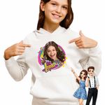 Fashion, accesorii si bijuterii - Copii - Imbracaminte copii - Pulovere si hanorace copii - Hanorac Copii Fete Soy Luna Karol Sevilla, alb, marime XL Copii - Infinity.ro