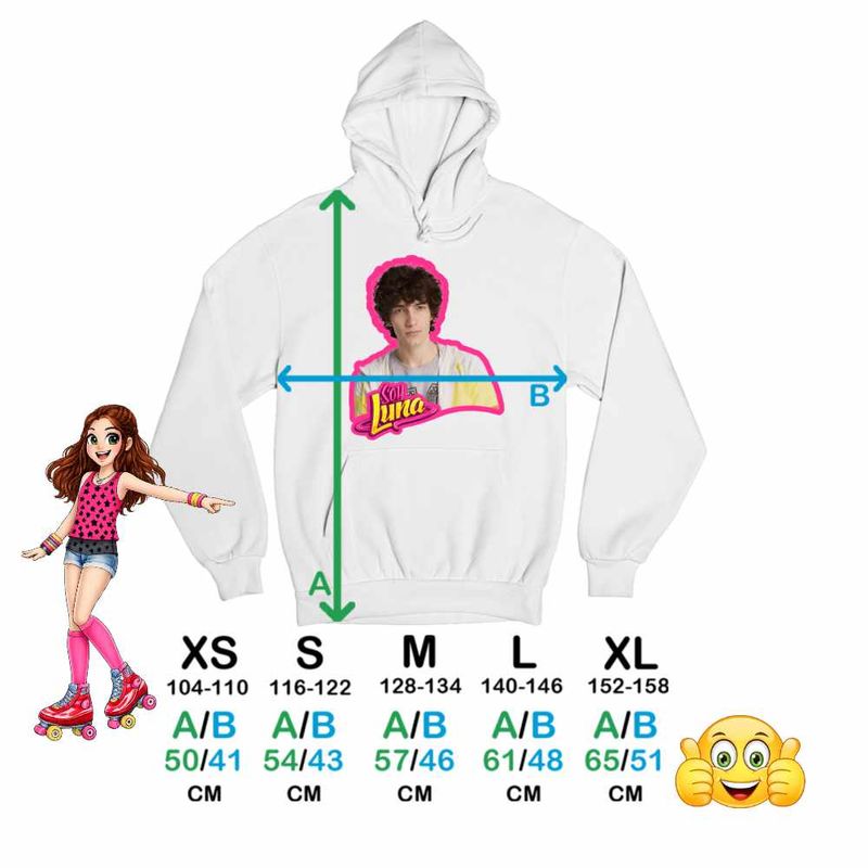 Fashion, accesorii si bijuterii - Copii - Imbracaminte copii - Pulovere si hanorace copii - Hanorac Copii Fete Soy Luna Ramiro Ponce, alb, marime XS Copii - Infinity.ro