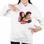 Fashion, accesorii si bijuterii - Copii - Imbracaminte copii - Pulovere si hanorace copii - Hanorac Copii Fete Soy Luna Simon Love Valente, alb, marime XS Copii - Infinity.ro