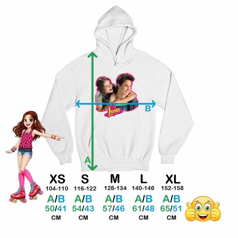 Fashion, accesorii si bijuterii - Copii - Imbracaminte copii - Pulovere si hanorace copii - Hanorac Copii Fete Soy Luna Simon Love Valente, alb, marime XS Copii - Infinity.ro