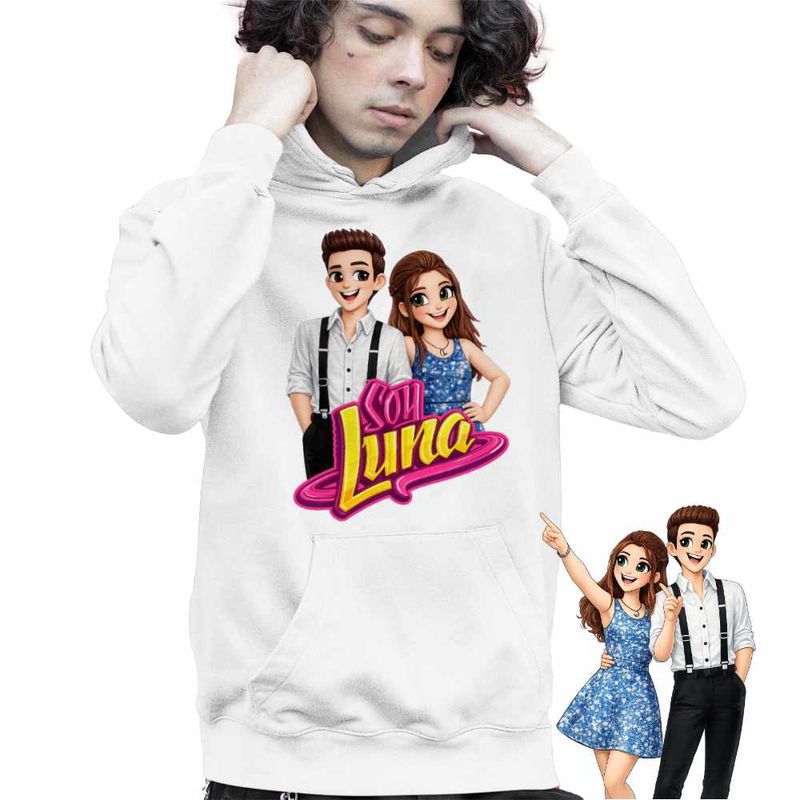 Fashion, accesorii si bijuterii - Copii - Imbracaminte copii - Pulovere si hanorace copii - Hanorac Copii Baieti Soy Luna Cartoon, alb, marime S Copii - Infinity.ro