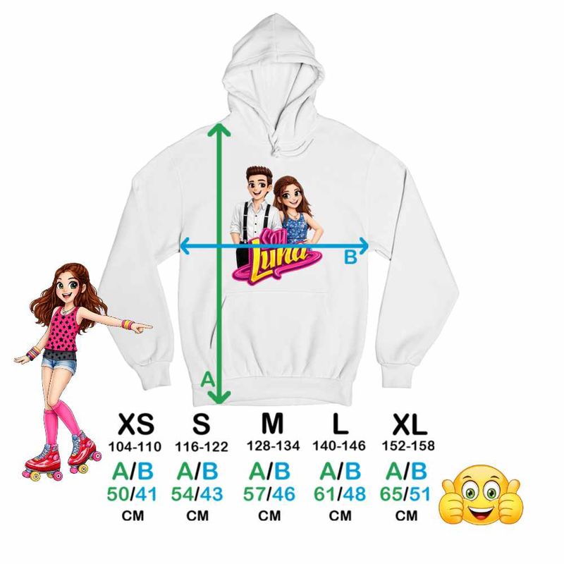 Fashion, accesorii si bijuterii - Copii - Imbracaminte copii - Pulovere si hanorace copii - Hanorac Copii Fete Soy Luna Cartoon, alb, marime S Copii - Infinity.ro