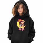 Fashion, accesorii si bijuterii - Copii - Imbracaminte copii - Pulovere si hanorace copii - Hanorac Copii Fete Soy Luna Ambar Smith, negru, marime M Copii - Infinity.ro