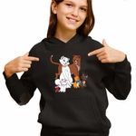 Fashion, accesorii si bijuterii - Copii - Imbracaminte copii - Pulovere si hanorace copii - Hanorac Copii Fete Pisicile Aristocrate Ducesa Familie, negru, marime S Copii - Infinity.ro