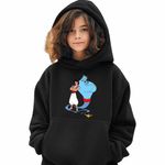 Fashion, accesorii si bijuterii - Copii - Imbracaminte copii - Pulovere si hanorace copii - Hanorac Copii Fete Aladdin Duhul Lampii Genie Lamp Aladin Duh, negru, marime M Copii - Infinity.ro