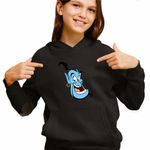 Fashion, accesorii si bijuterii - Copii - Imbracaminte copii - Pulovere si hanorace copii - Hanorac Copii Fete Aladdin Genie Duh Lampa Fermecata Alibaba, negru, marime L Copii - Infinity.ro