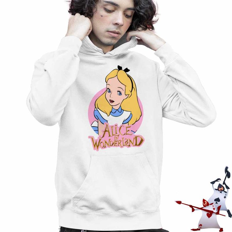 Fashion, accesorii si bijuterii - Copii - Imbracaminte copii - Pulovere si hanorace copii - Hanorac Copii Baieti Alice Tara Minunilor , alb, marime L Copii - Infinity.ro