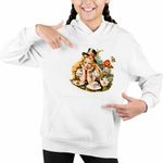 Fashion, accesorii si bijuterii - Copii - Imbracaminte copii - Pulovere si hanorace copii - Hanorac Copii Fete Alice Tara Minunilor Aventuri, alb, marime XS Copii - Infinity.ro