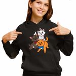 Fashion, accesorii si bijuterii - Copii - Imbracaminte copii - Pulovere si hanorace copii - Hanorac Copii Fete Pisicile Aristocrate Toulouse Motanel, negru, marime XL Copii - Infinity.ro