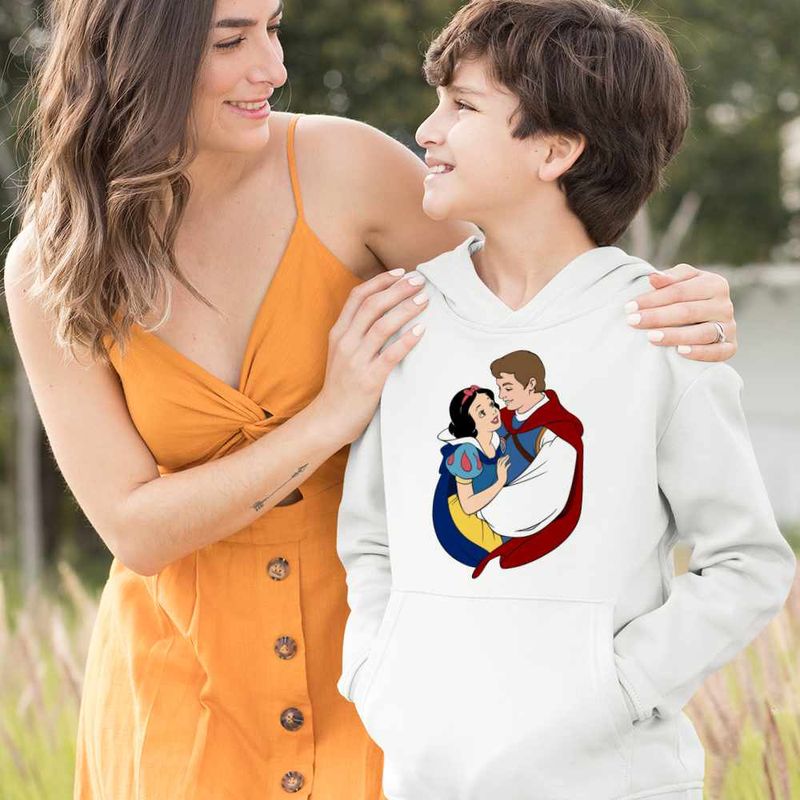 Fashion, accesorii si bijuterii - Copii - Imbracaminte copii - Pulovere si hanorace copii - Hanorac Copii Baieti Alba ca Zapada Love, alb, marime XL Copii - Infinity.ro