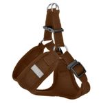 Petshop - Accesorii petshop - Zgarzi, lese si hamuri - Hamuri - Ham pentru caini de talie mica cu elemente reflectorizante, confortabil, marime XXS, culoare Maro, AniOne Germany - Infinity.ro