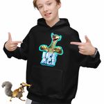 Fashion, accesorii si bijuterii - Copii - Imbracaminte copii - Pulovere si hanorace copii - Hanorac Copii Baieti Ice Age Sid Adventures, negru, marime L Copii - Infinity.ro