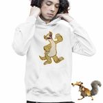 Fashion, accesorii si bijuterii - Copii - Imbracaminte copii - Pulovere si hanorace copii - Hanorac Copii Baieti Ice Age Sid Party Epoca de Gheata, alb, marime S Copii - Infinity.ro