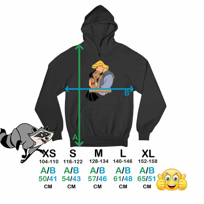 Fashion, accesorii si bijuterii - Copii - Imbracaminte copii - Pulovere si hanorace copii - Hanorac Copii Baieti Pocahontas Love Dragobete, negru, marime S Copii - Infinity.ro