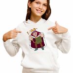 Fashion, accesorii si bijuterii - Copii - Imbracaminte copii - Pulovere si hanorace copii - Hanorac Copii Fete Cocosatul de la Notre-Dame Quasimodo, alb, marime XS Copii - Infinity.ro