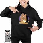 Fashion, accesorii si bijuterii - Copii - Imbracaminte copii - Pulovere si hanorace copii - Hanorac Copii Fete Pocahontas Nakoma, negru, marime XL Copii - Infinity.ro
