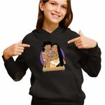 Fashion, accesorii si bijuterii - Copii - Imbracaminte copii - Pulovere si hanorace copii - Hanorac Copii Fete Pocahontas Nakoma, negru, marime XL Copii - Infinity.ro