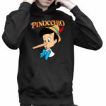 Fashion, accesorii si bijuterii - Copii - Imbracaminte copii - Pulovere si hanorace copii - Hanorac Copii Baieti Pinocchio Nas Lung, negru, marime S Copii - Infinity.ro