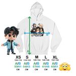 Fashion, accesorii si bijuterii - Copii - Imbracaminte copii - Pulovere si hanorace copii - Hanorac Copii Fete I-dle Kpop Cartoon Idle Merch, alb, marime S Copii - Infinity.ro