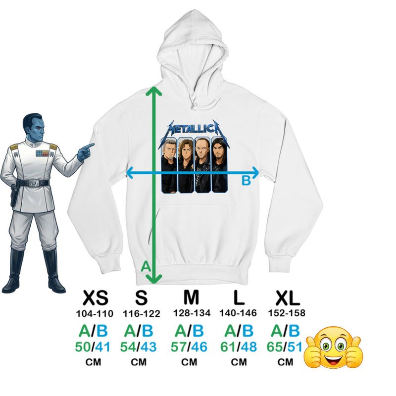 Fashion, accesorii si bijuterii - Copii - Imbracaminte copii - Pulovere si hanorace copii - Hanorac Copii Baieti Metallica Four Horsemen Merch, alb, marime S Copii - Infinity.ro