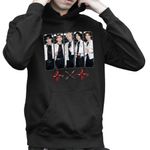 Fashion, accesorii si bijuterii - Copii - Imbracaminte copii - Pulovere si hanorace copii - Hanorac Copii Baieti Tomorrow X Together Kpop Party Merch, negru, marime L Copii - Infinity.ro