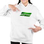 Fashion, accesorii si bijuterii - Copii - Imbracaminte copii - Pulovere si hanorace copii - Hanorac Copii Fete Ateez Merch Kpop, alb, marime M Copii - Infinity.ro