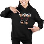 Fashion, accesorii si bijuterii - Copii - Imbracaminte copii - Pulovere si hanorace copii - Hanorac Copii Fete Tomorrow X Together Merch Bts, negru, marime XL Copii - Infinity.ro