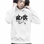 Fashion, accesorii si bijuterii - Copii - Imbracaminte copii - Pulovere si hanorace copii - Hanorac Copii Baieti AC/DC Highway To Hell ACDC Merch, alb, marime S Copii - Infinity.ro