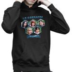 Fashion, accesorii si bijuterii - Copii - Imbracaminte copii - Pulovere si hanorace copii - Hanorac Copii Baieti Le Sserafim Kpop Merch Sakura Serafim, negru, marime XS Copii - Infinity.ro