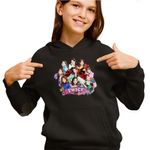 Fashion, accesorii si bijuterii - Copii - Imbracaminte copii - Pulovere si hanorace copii - Hanorac Copii Fete Twice Kpop Merch, negru, marime L Copii - Infinity.ro