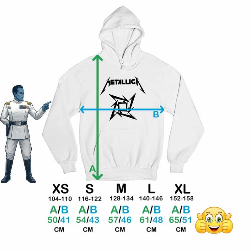 Fashion, accesorii si bijuterii - Copii - Imbracaminte copii - Pulovere si hanorace copii - Hanorac Copii Fete Metallica Merch Seek Destroy, alb, marime S Copii - Infinity.ro