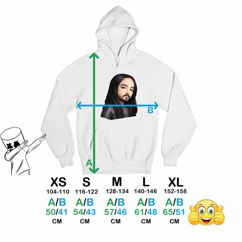 Fashion, accesorii si bijuterii - Copii - Imbracaminte copii - Pulovere si hanorace copii - Hanorac Copii Fete Steve Aoki Anime Chibi Cartoon, alb, marime XL Copii - Infinity.ro