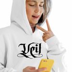 Fashion, accesorii si bijuterii - Copii - Imbracaminte copii - Pulovere si hanorace copii - Hanorac Copii Fete Taemin Veil Kpop, alb, marime XS Copii - Infinity.ro