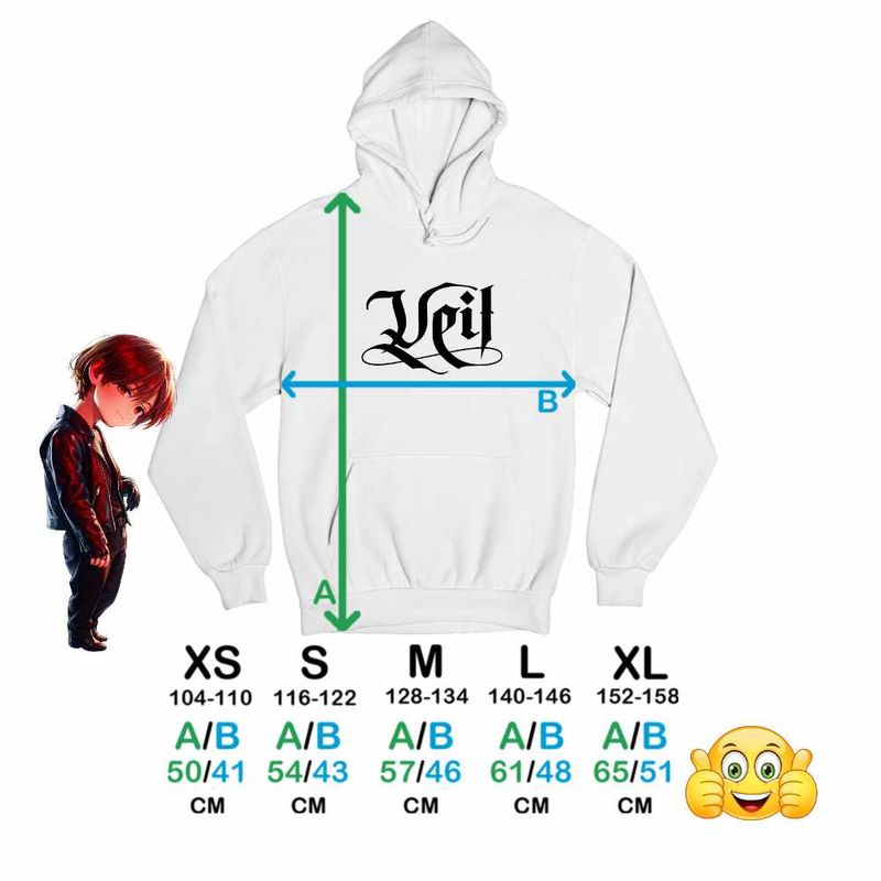 Fashion, accesorii si bijuterii - Copii - Imbracaminte copii - Pulovere si hanorace copii - Hanorac Copii Fete Taemin Veil Kpop, alb, marime XS Copii - Infinity.ro