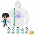 Fashion, accesorii si bijuterii - Copii - Imbracaminte copii - Pulovere si hanorace copii - Hanorac Copii Fete BTS Army K-Pop, alb, marime XS Copii - Infinity.ro