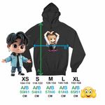 Fashion, accesorii si bijuterii - Copii - Imbracaminte copii - Pulovere si hanorace copii - Hanorac Copii Baieti BlackPink Lisa Heart Love Kpop, negru, marime M Copii - Infinity.ro