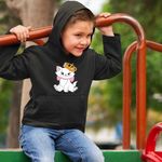 Fashion, accesorii si bijuterii - Copii - Imbracaminte copii - Pulovere si hanorace copii - Hanorac Copii Baieti Pisicile Aristocrate Marie Printesa Regina Coroana, negru, marime XS Copii - Infinity.ro