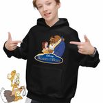 Fashion, accesorii si bijuterii - Copii - Imbracaminte copii - Pulovere si hanorace copii - Hanorac Copii Baieti Frumoasa si Bestia Love, negru, marime XS Copii - Infinity.ro