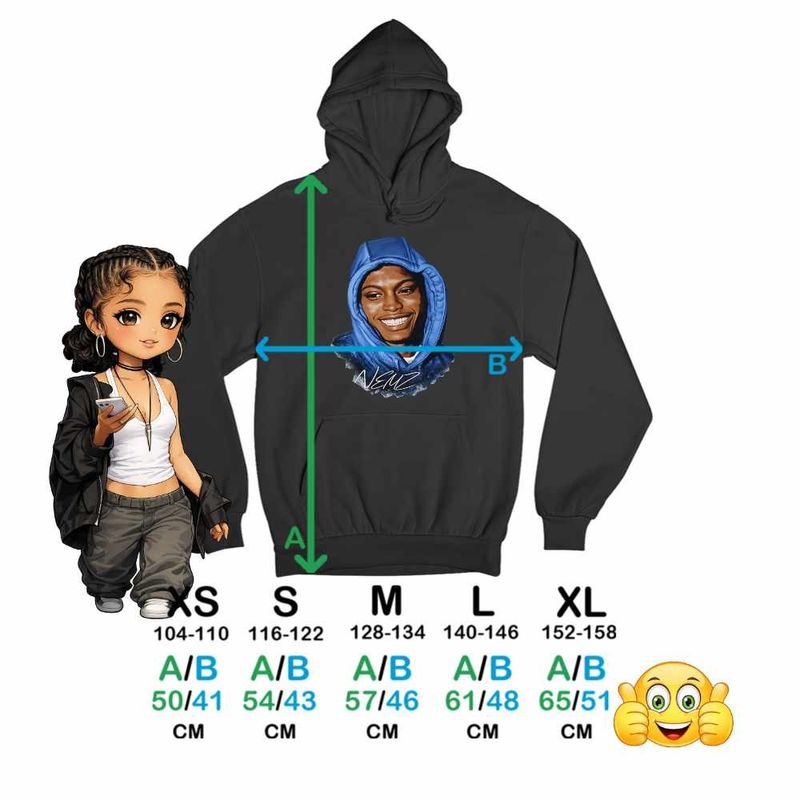 Fashion, accesorii si bijuterii - Copii - Imbracaminte copii - Pulovere si hanorace copii - Hanorac Copii Baieti Nemzzz Hip Hop Party, negru, marime XS Copii - Infinity.ro